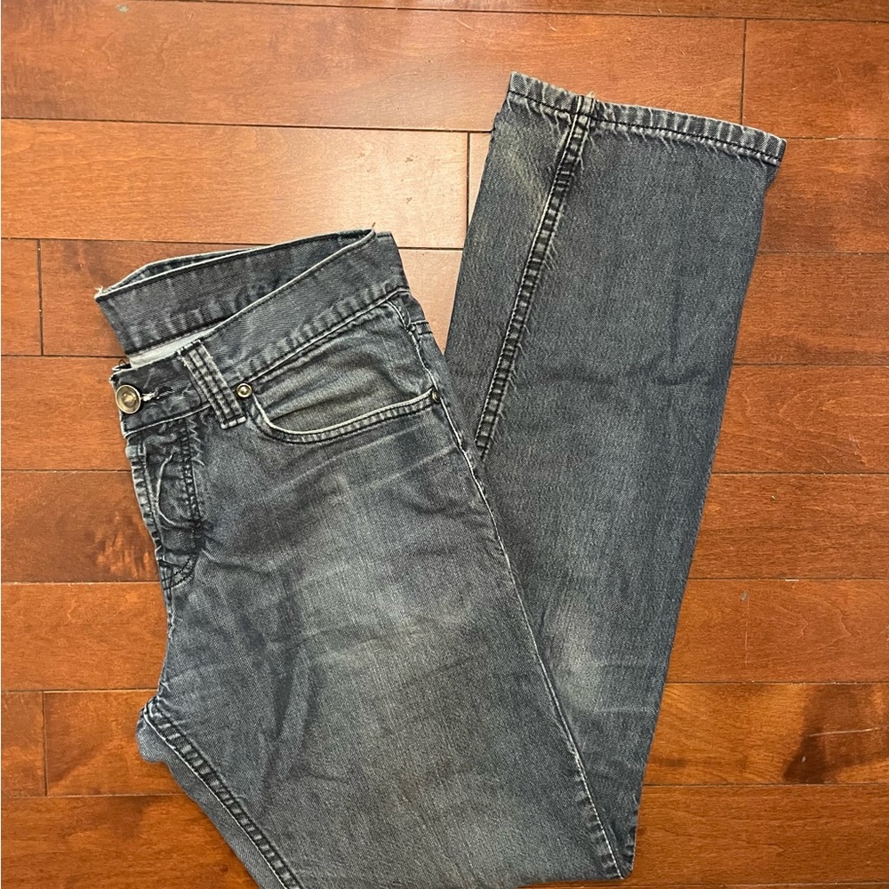 Men's Denim Straight Jeans in Classic Gray Vintage